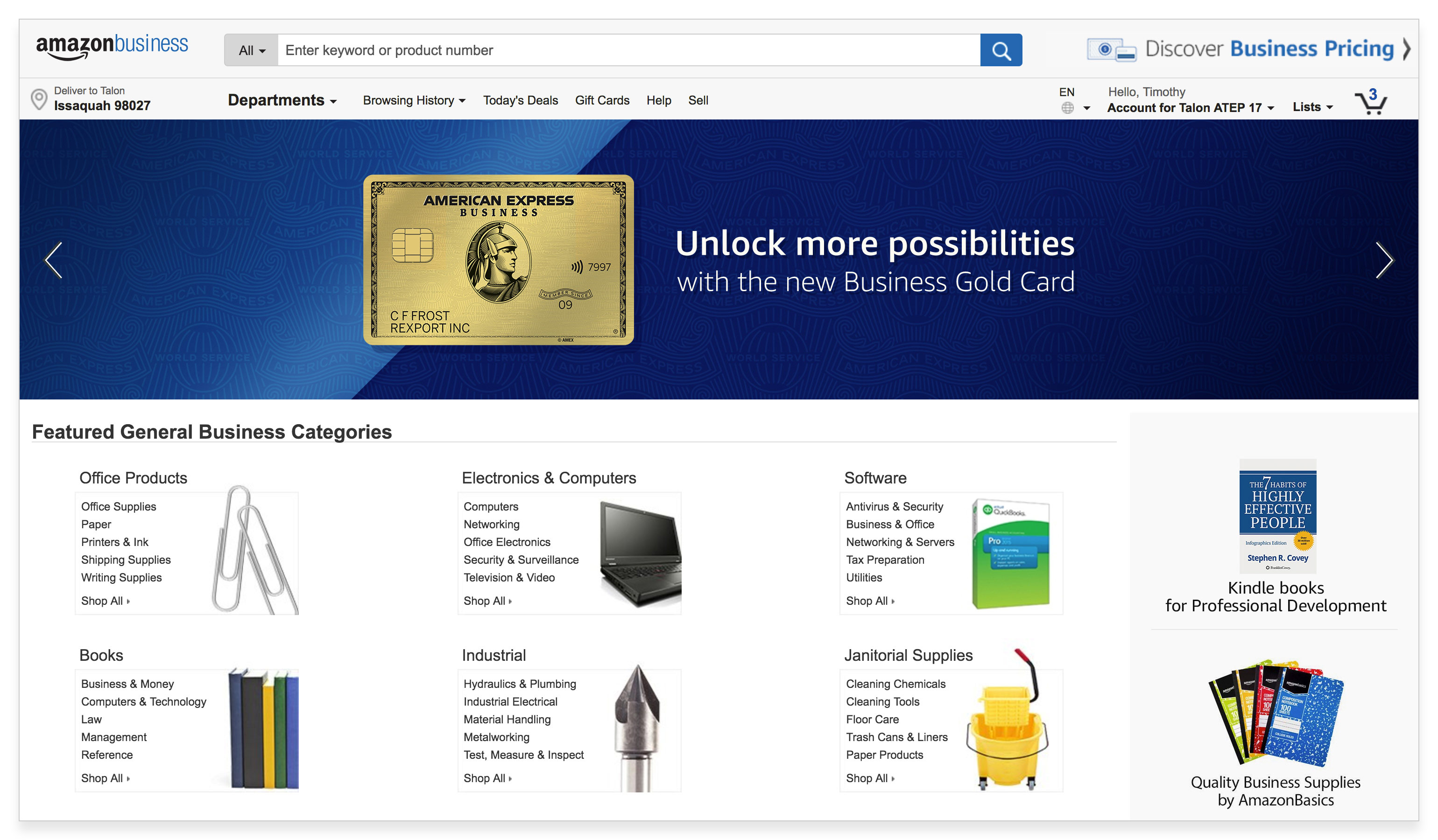 Amex Gold hero in situ