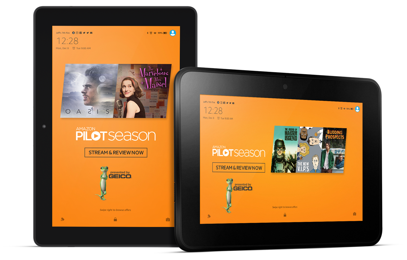 GEICO Pilot Season on tablets