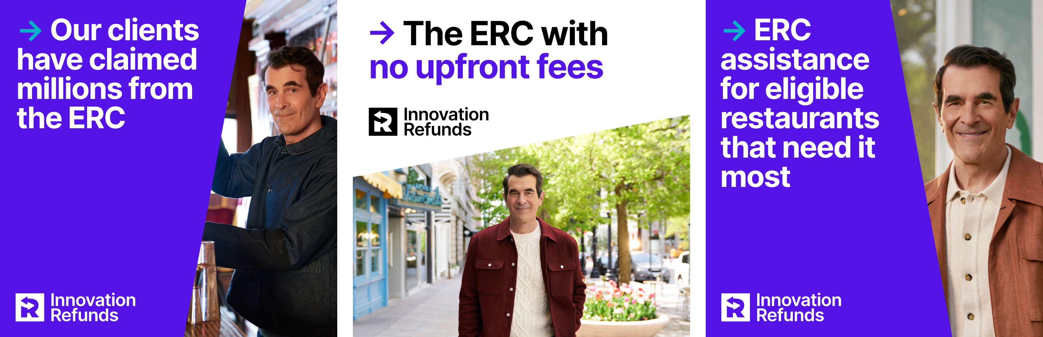 Ty Burrell campaign display ad and DCO creative units