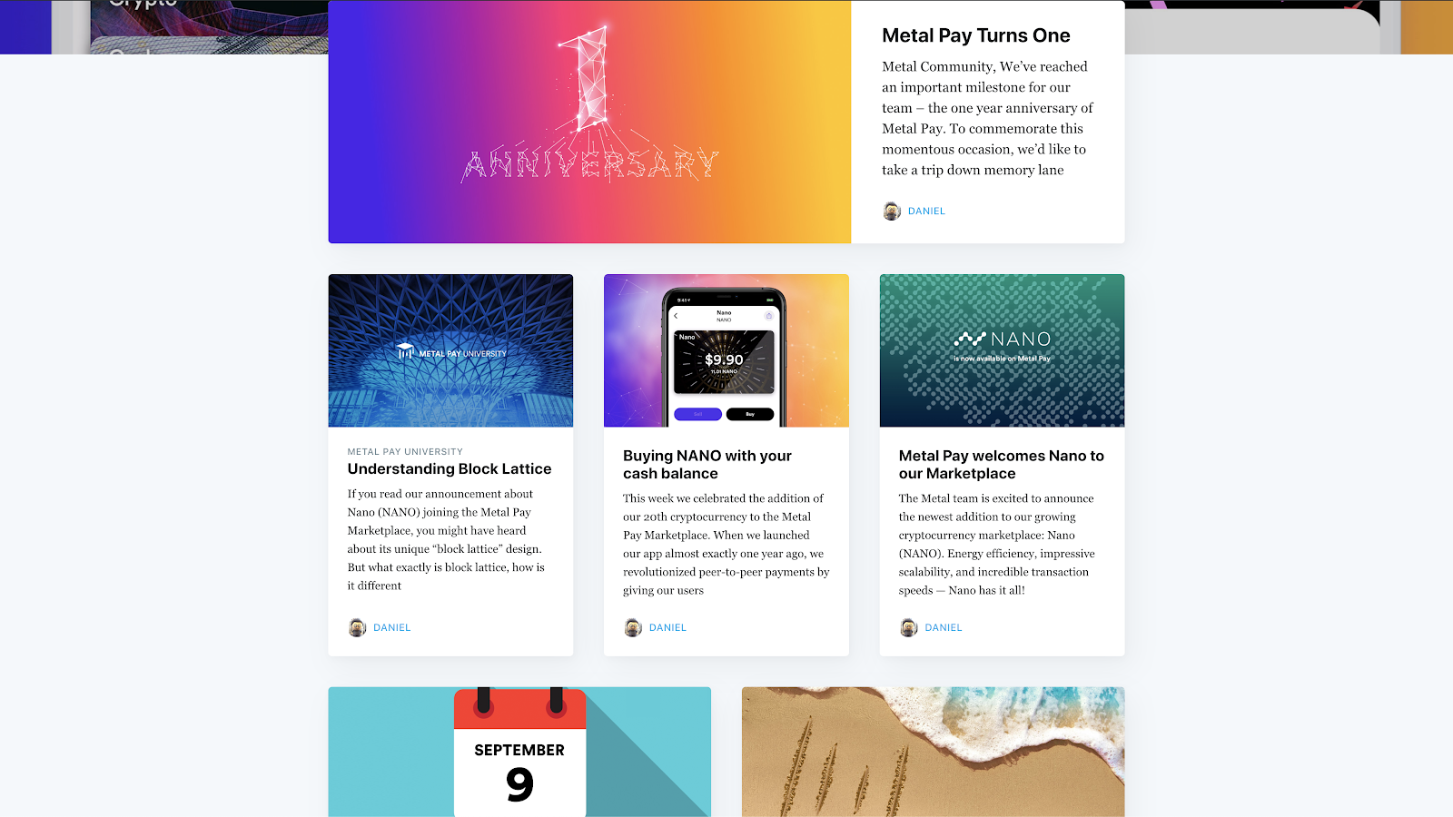 Metal Pay blog posts