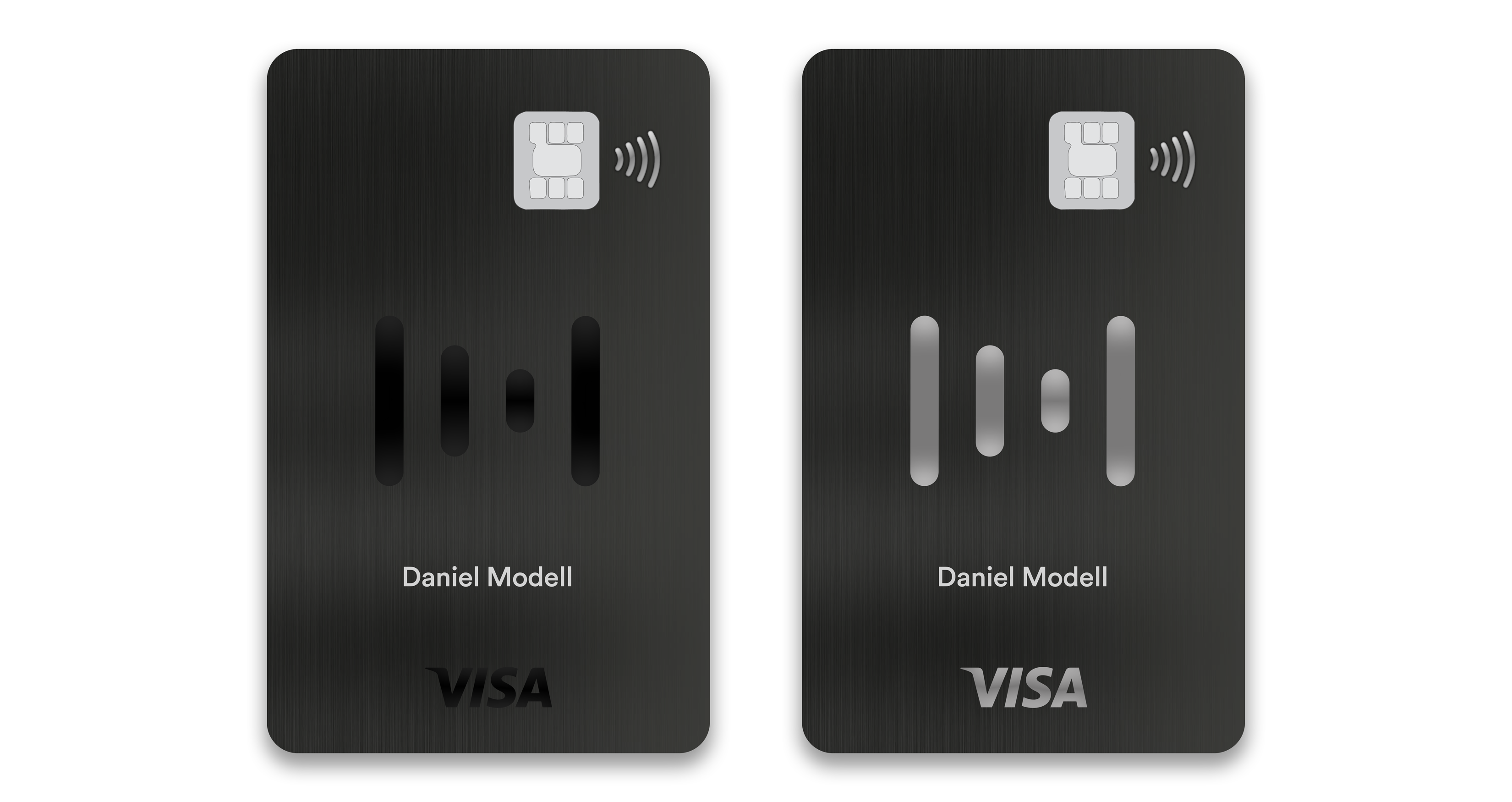Metal Visa Debit Card prototype design