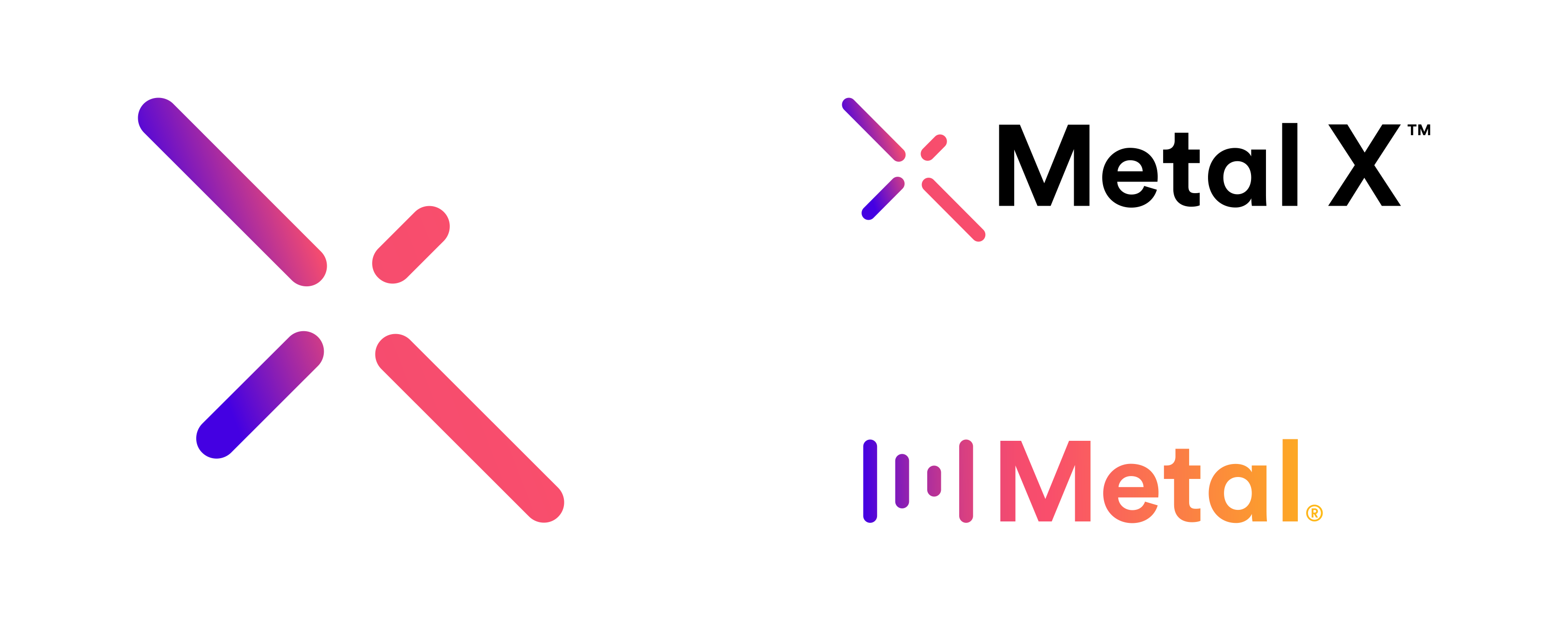 Metal X logo designs