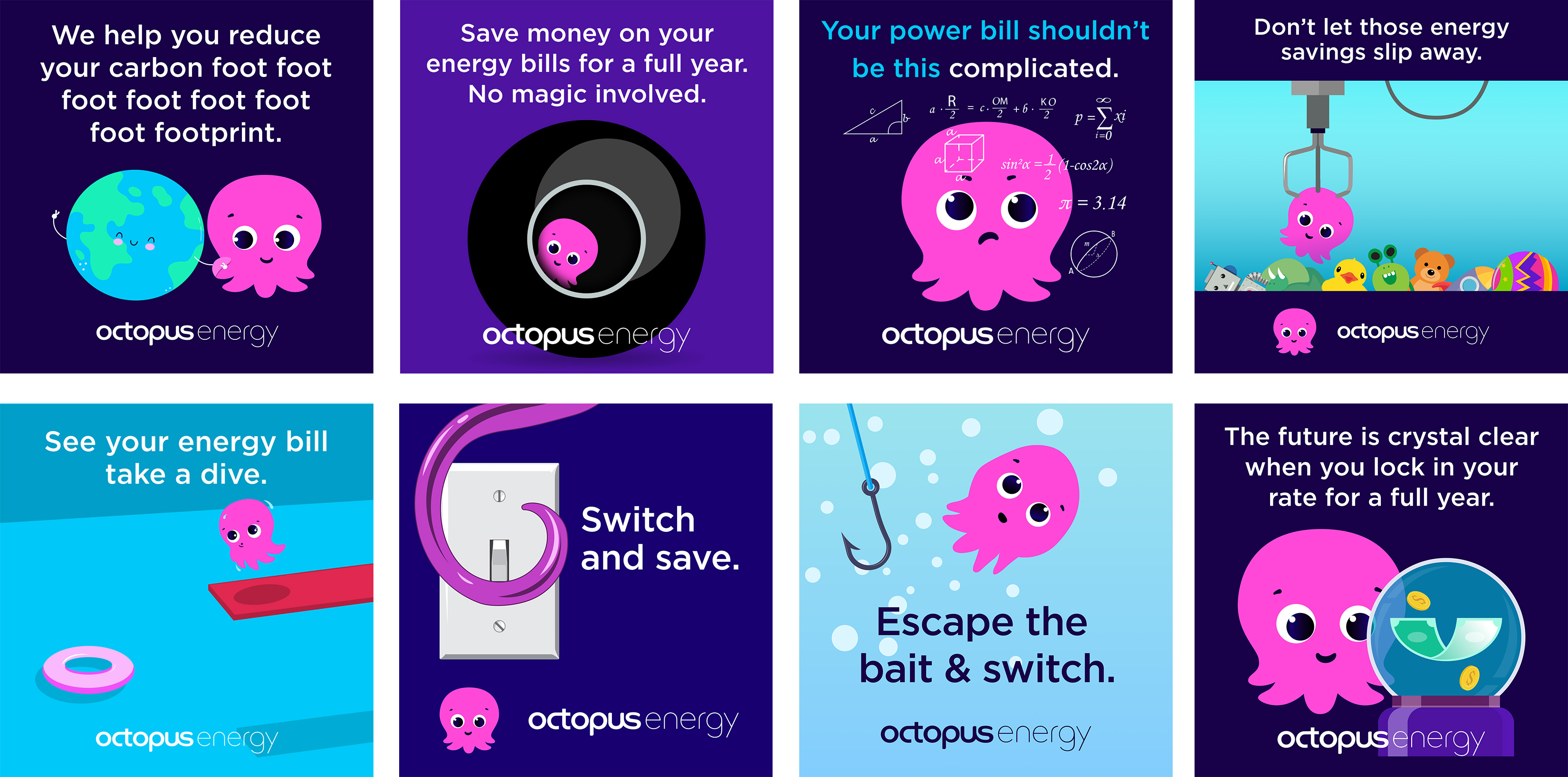 Octopus Energy social media customer acquisition ads