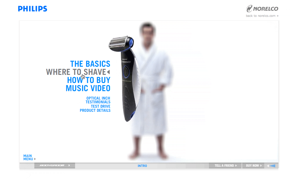 Bodygroom website screenshot 1